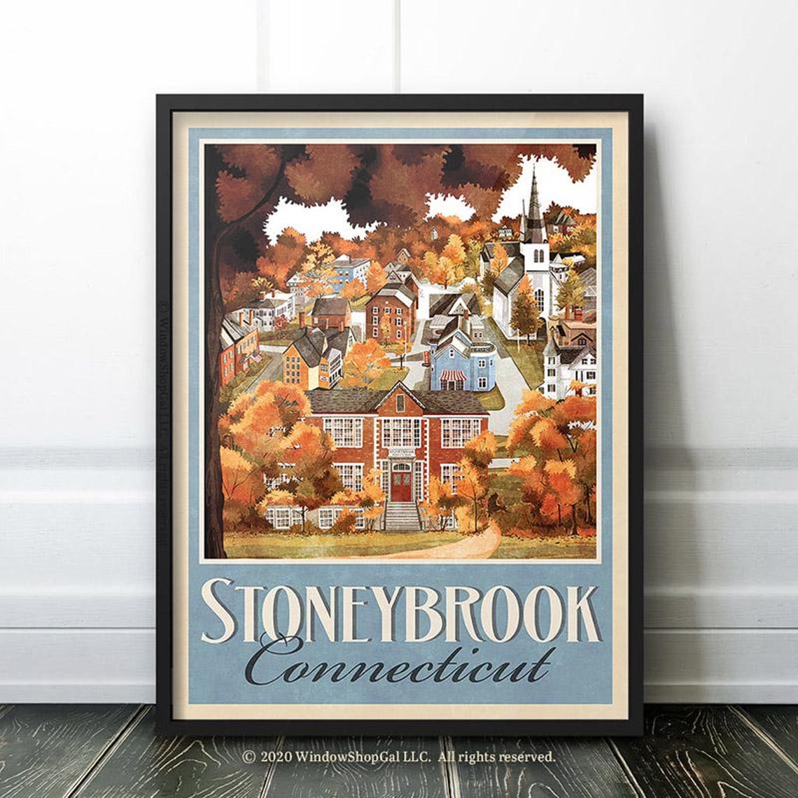 Stoneybrook Connecticut Retro Vintage Travel Poster - Image 2