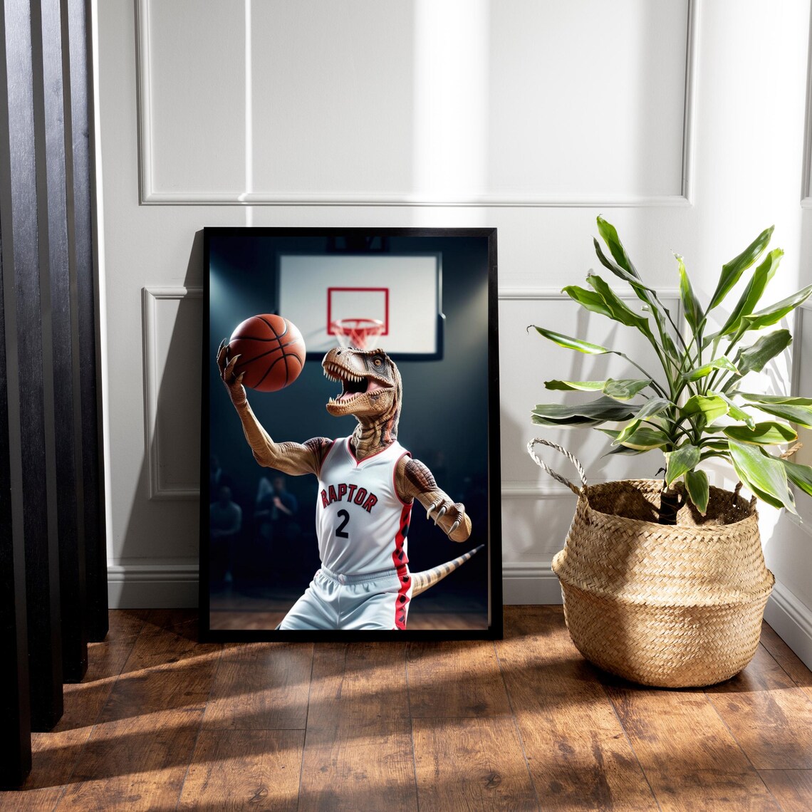 Basketball Playoff Raptor, Sports Season Art Print - Image 5