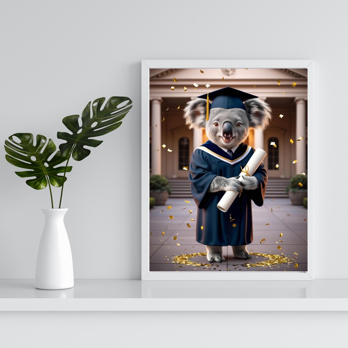 Class Of 2025 Koala Graduation Gift, Funny Art Print - Image 3