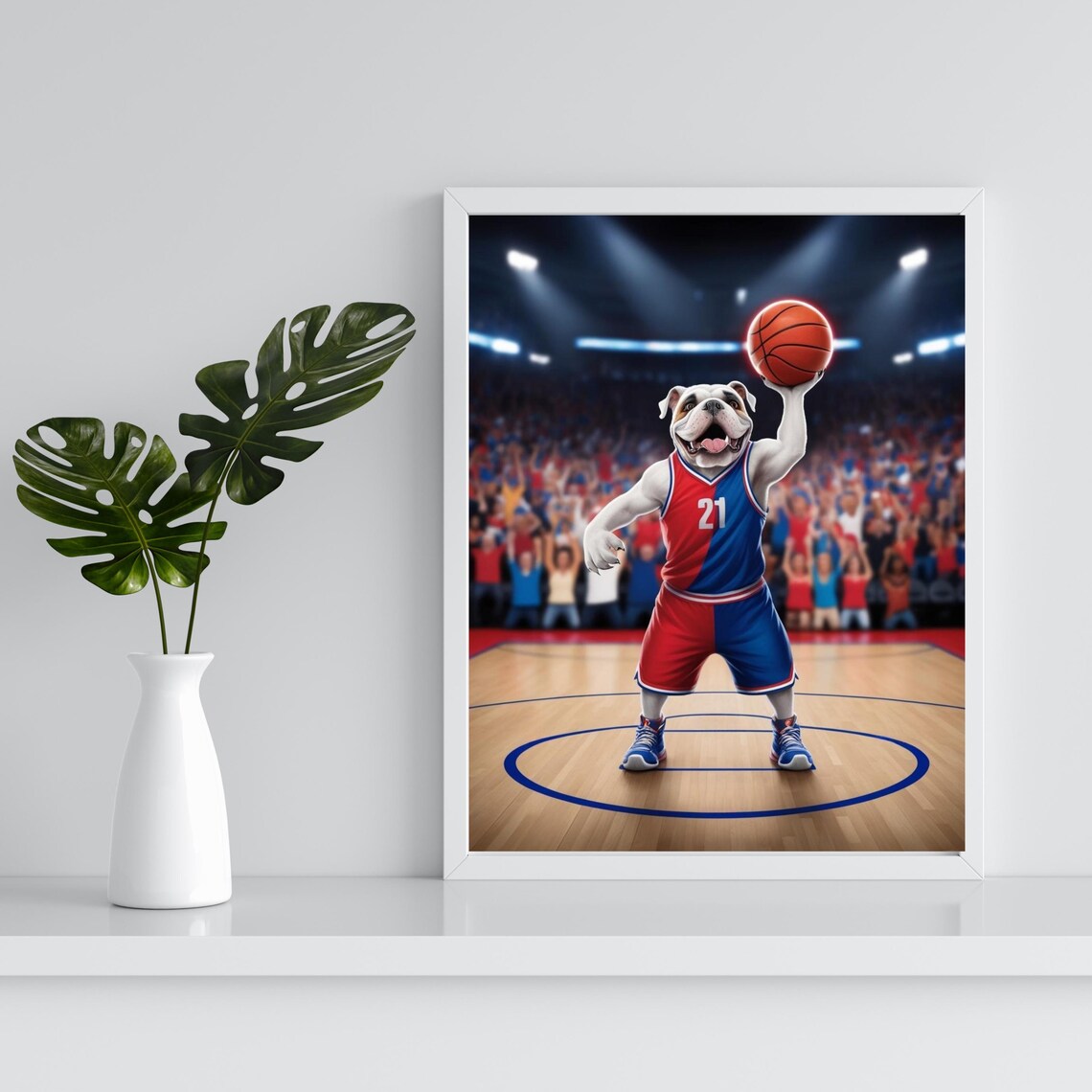 Basketball Playoff Bulldog Poster Print, Sports Season - Image 3