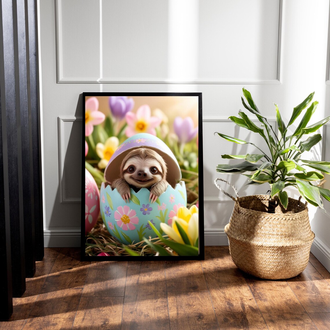 Baby Sloth Easter Decor for Kids Room - Image 5