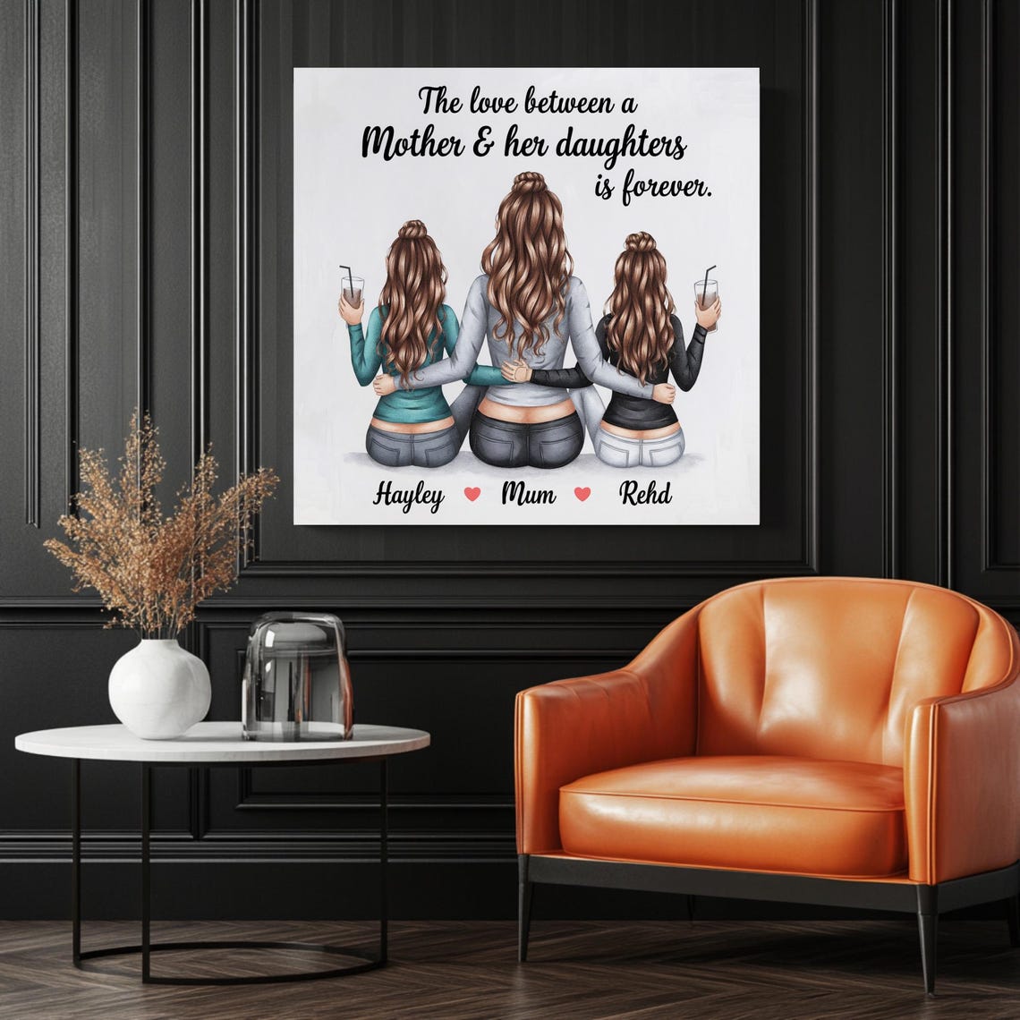 Mothers Day Mom And Daughters Art Print - Image 3