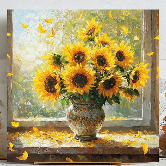 Sunflower Poster, Nursery Decor