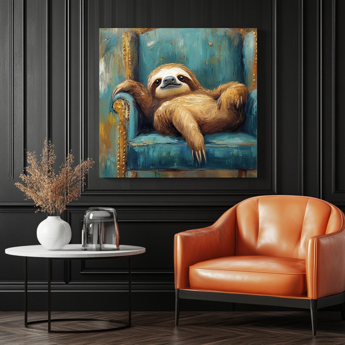 Sloth Wall Decor, Whimsical Wildlife Art - Image 3