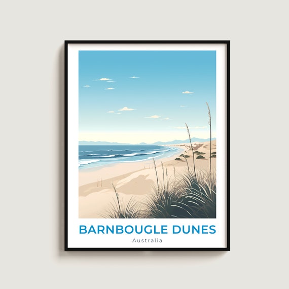 Barnbougle Dunes Travel Print Wall Art Gift Australia Poster Home Decor Lovers Hanging