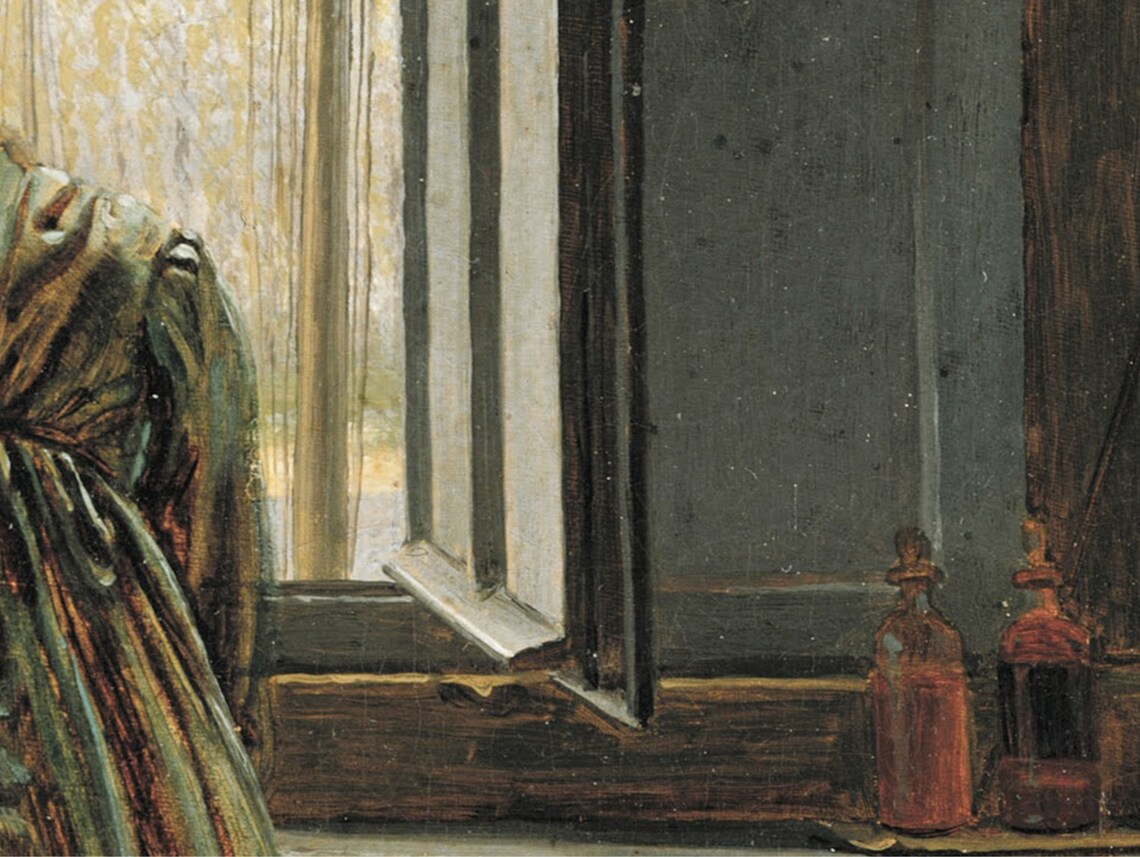 Caspar David Friedrich Woman At The Window Romanticism Oil Painting Poster - Image 2