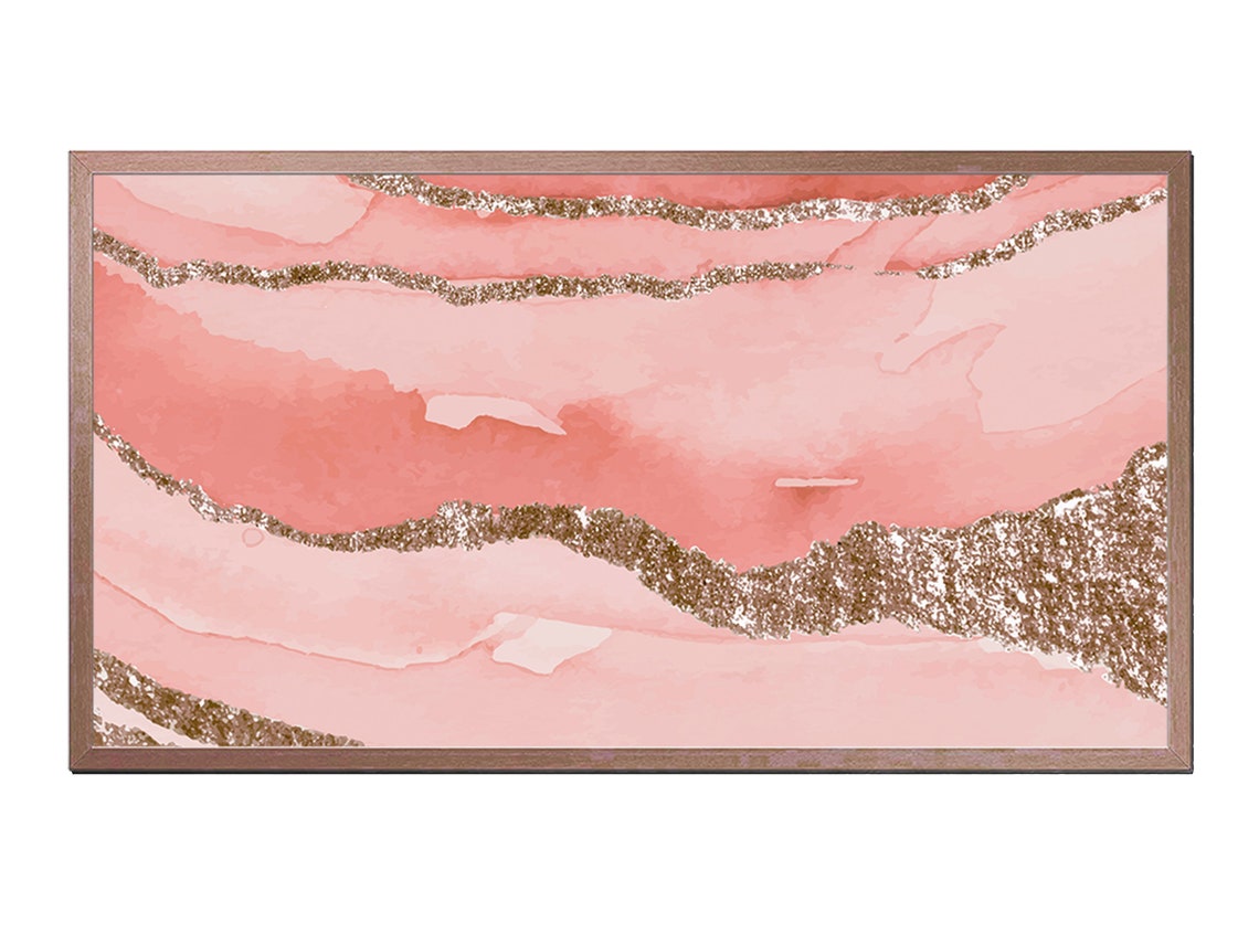 Abstract TV Frame Art, Instant Decor