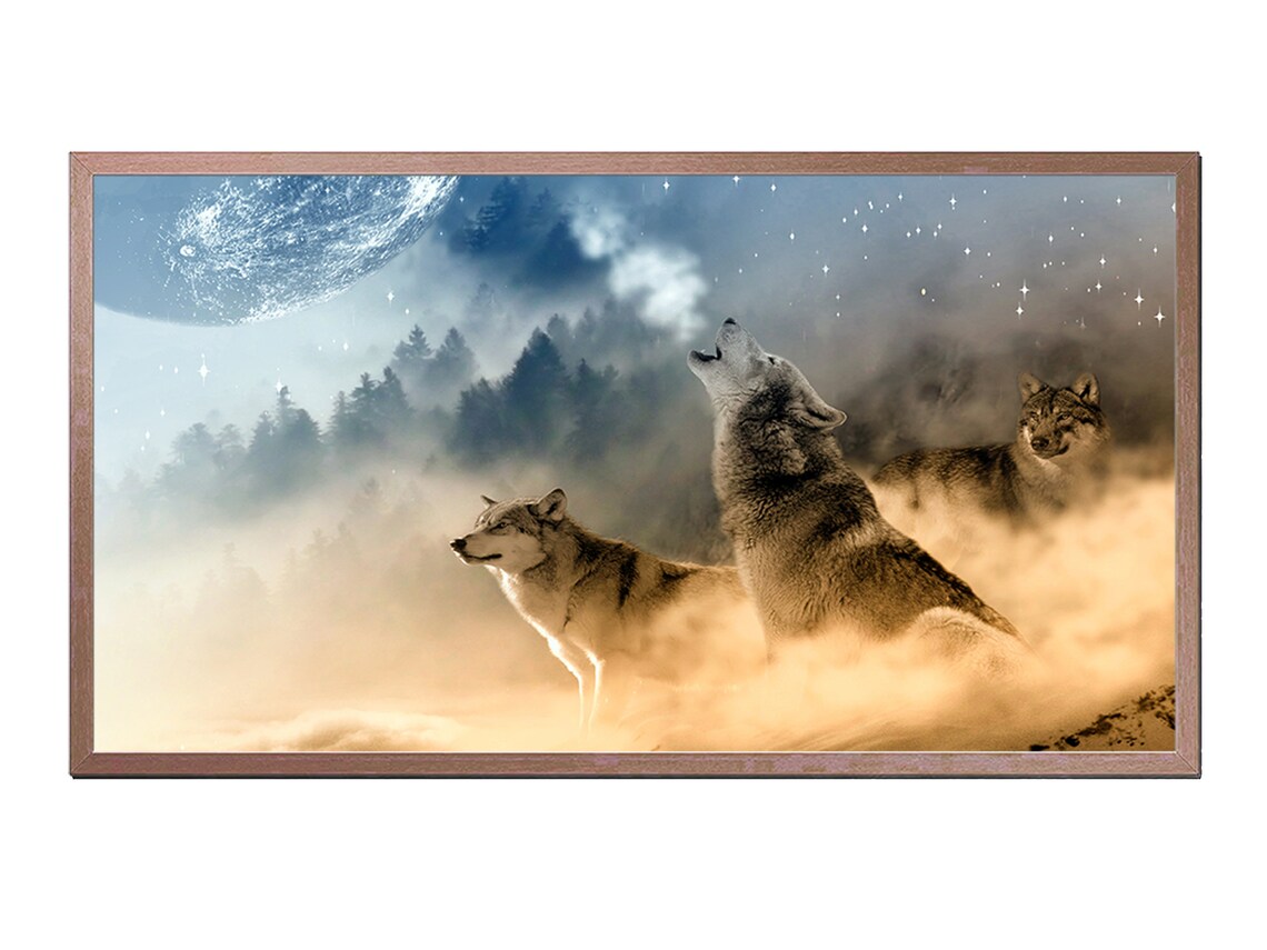 Howling Wolf Aesthetic, Instant Art Print