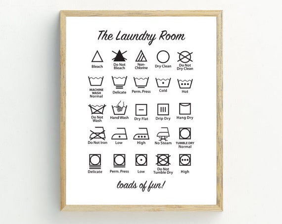 Laundry Minimalist Wall Art, Laundry Room Decor