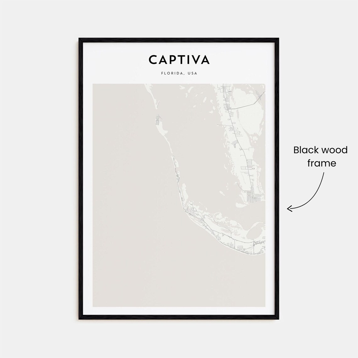 Captiva Personalized Map Art, Florida USA - Image 3