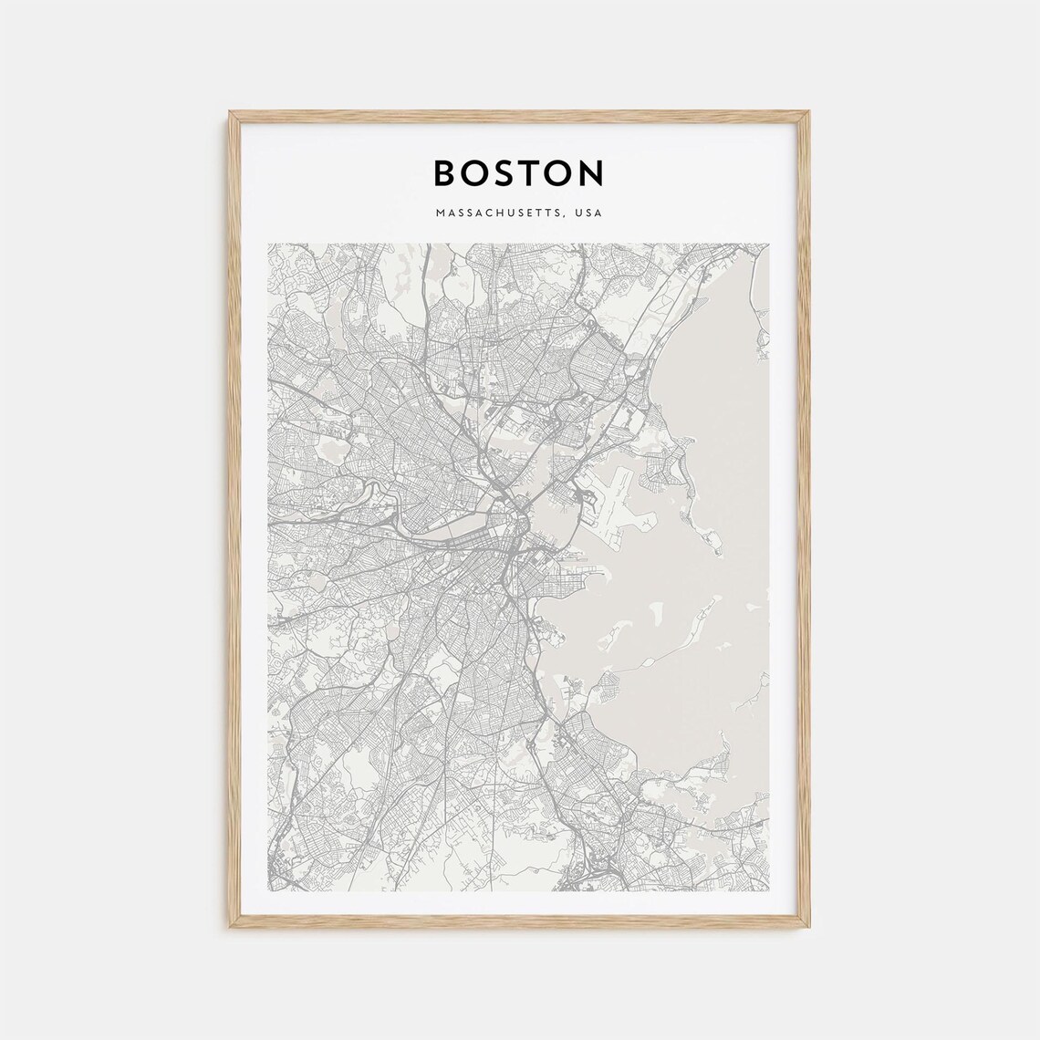 Boston Personalized Map Poster, Travel Wall Art