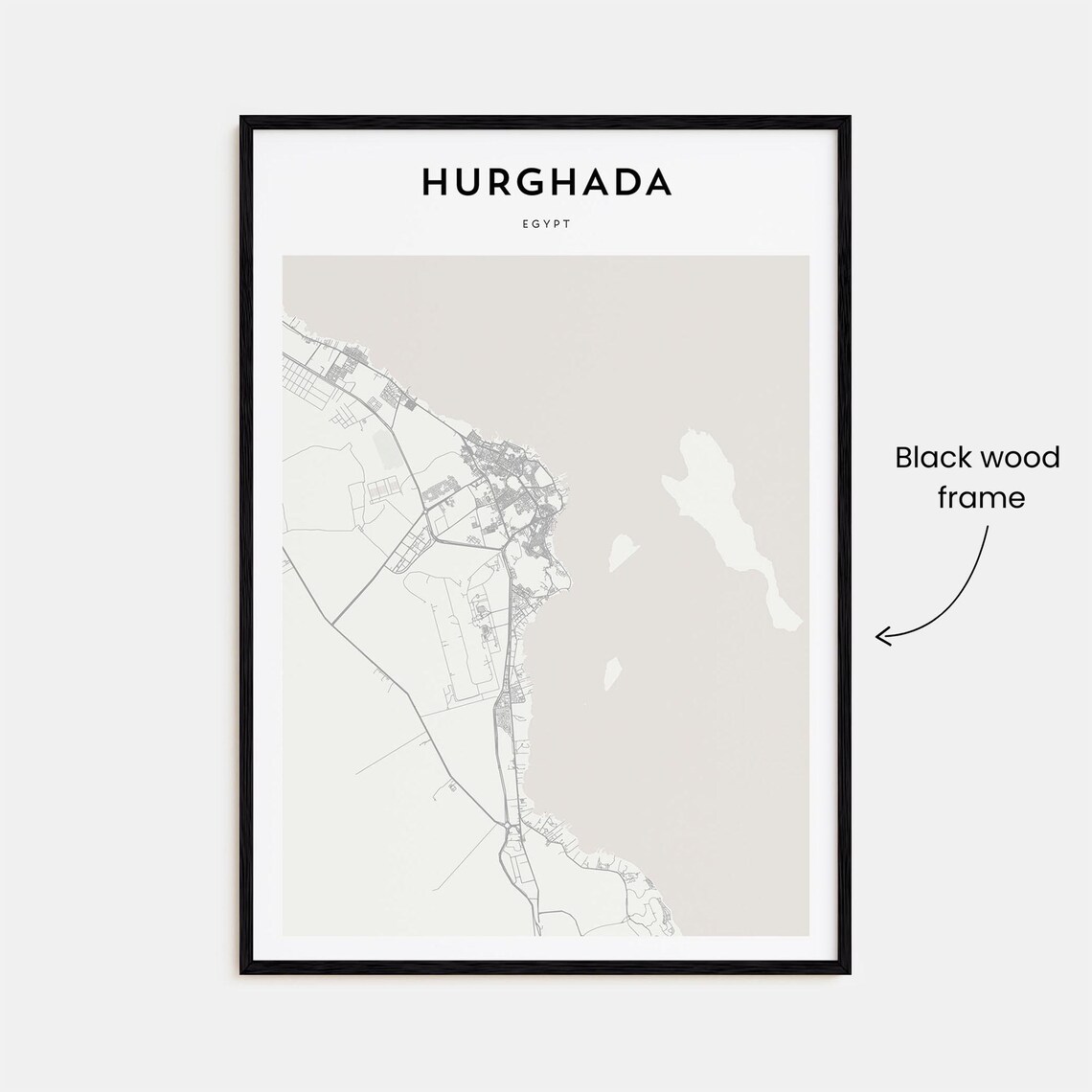 Hurghada Personalized Map Art, Egypt Travel Poster - Image 3