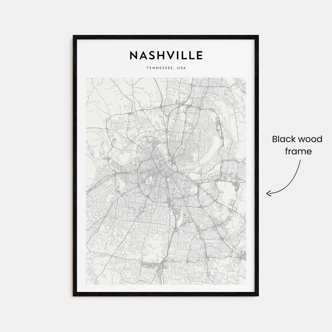 Nashville Personalized Map Art, Travel Poster - Image 3
