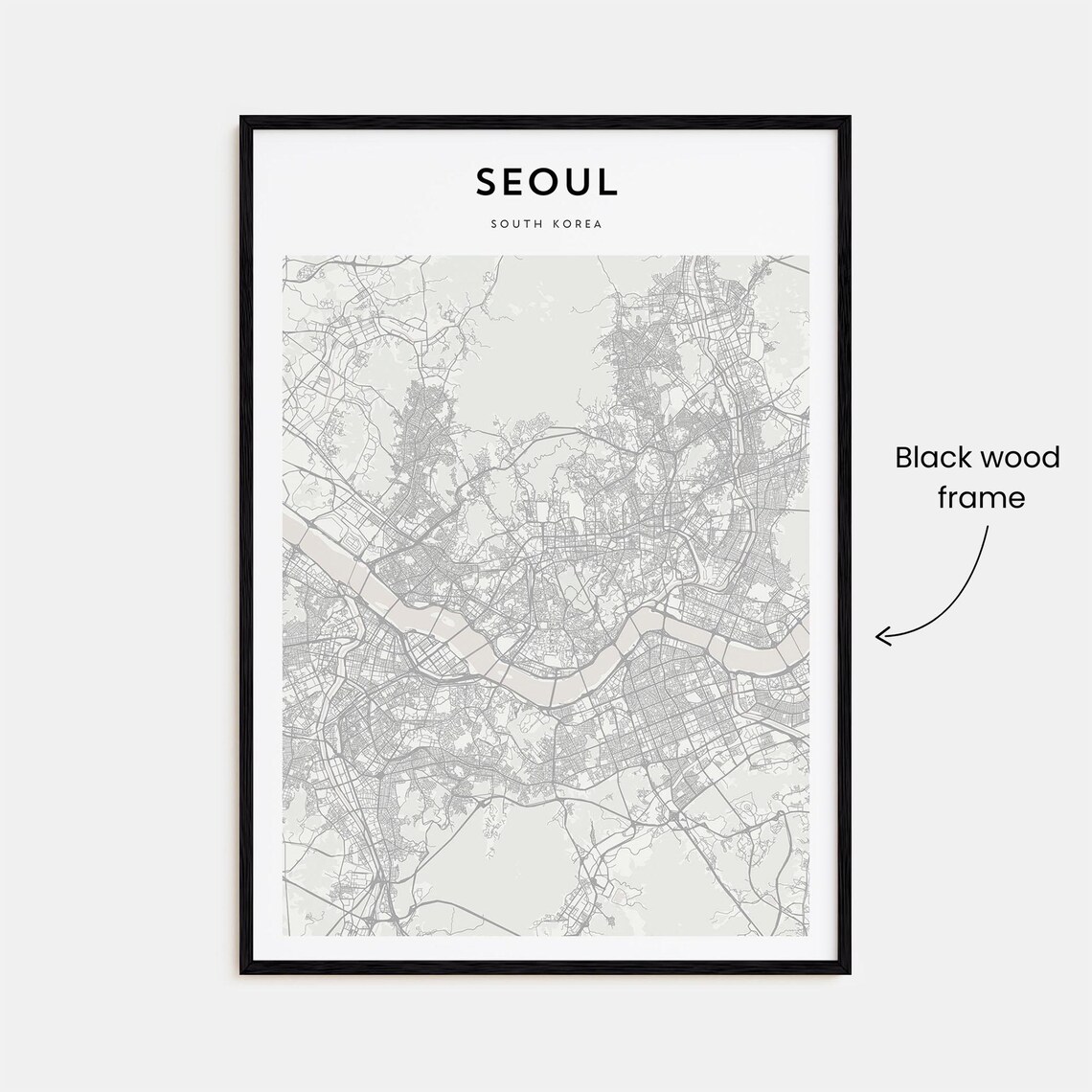 Seoul Personalized Map Art, Travel Poster Print - Image 3