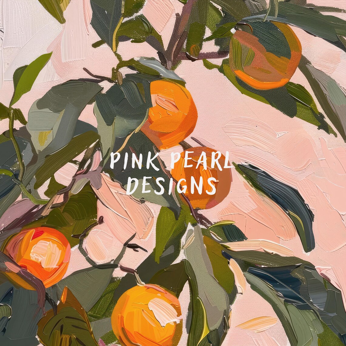 Orange Tree Springtime Botanical Art Print - Image 2