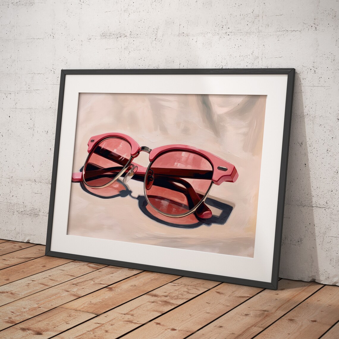 Vintage Pink Sunglasses Preppy Retro Art Print - Image 7