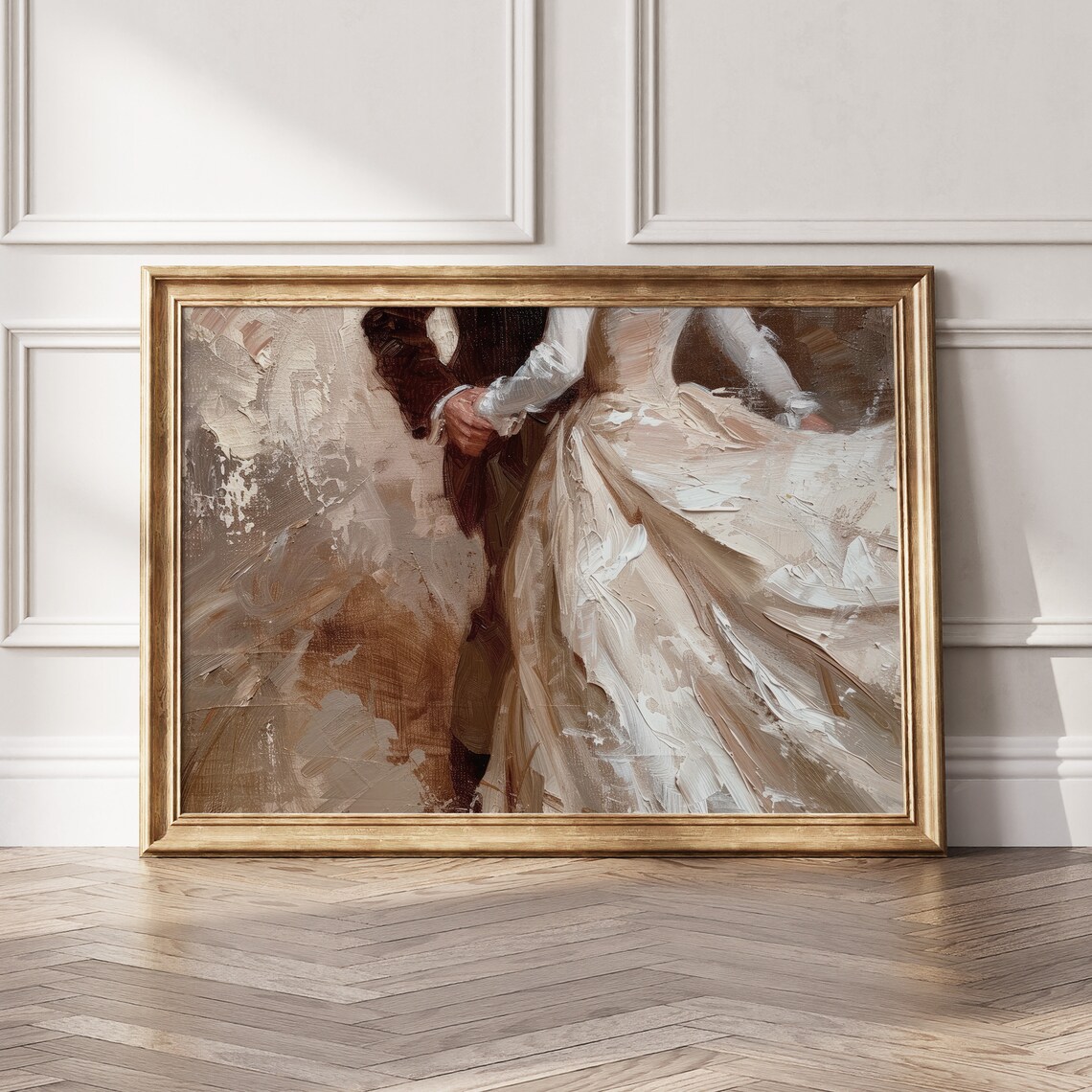 Vintage Dancing Couple Poster, Victorian Romantic Scene - Image 5