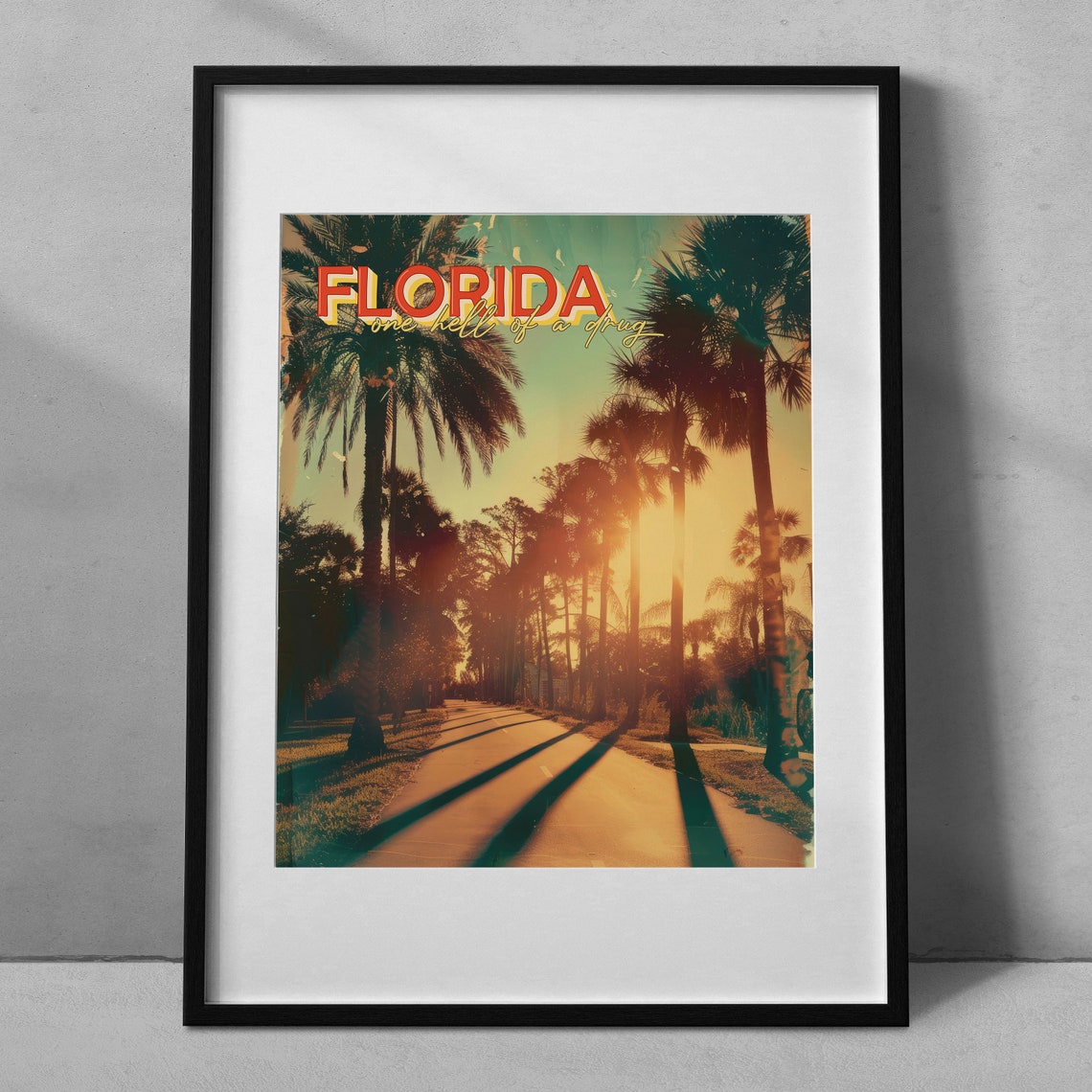 Ttpd Retro Florida Wall Art Ts Music Lyrics Poster Preppy Room Decor Palm Tree Retro Wall Art Florida Poster - Image 5
