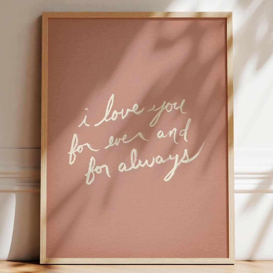 I Love You Forever And For Always Nursery Art Print