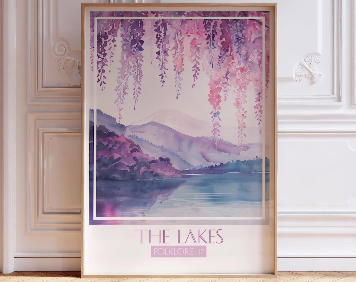 The Lakes Folklore Song Watercolor Art Print