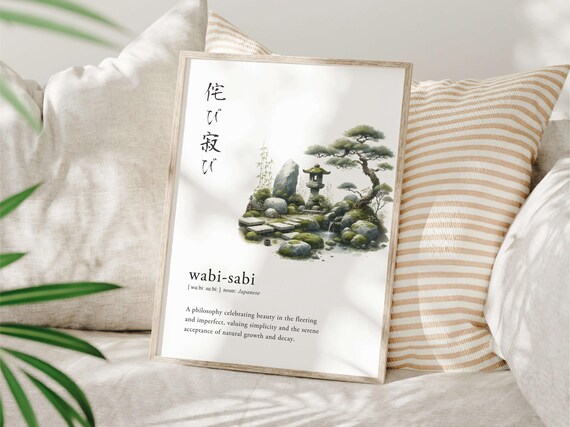 Wabi Sabi Definition Print Japanese Garden Art