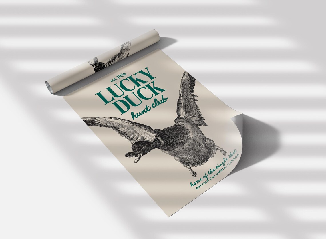 Duck Hunting - Minimalist Travel Poster - Image 2