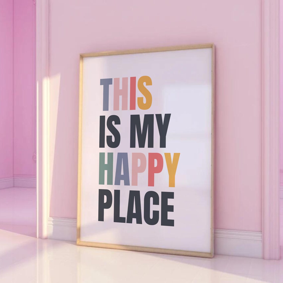This Is My Happy Place Quote Poster, Kids Playroom - Image 3