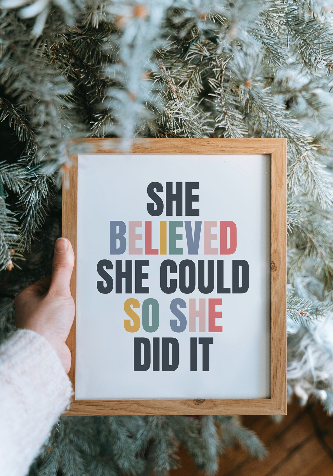 She Believed She Could Girl Power Art Print - Image 3