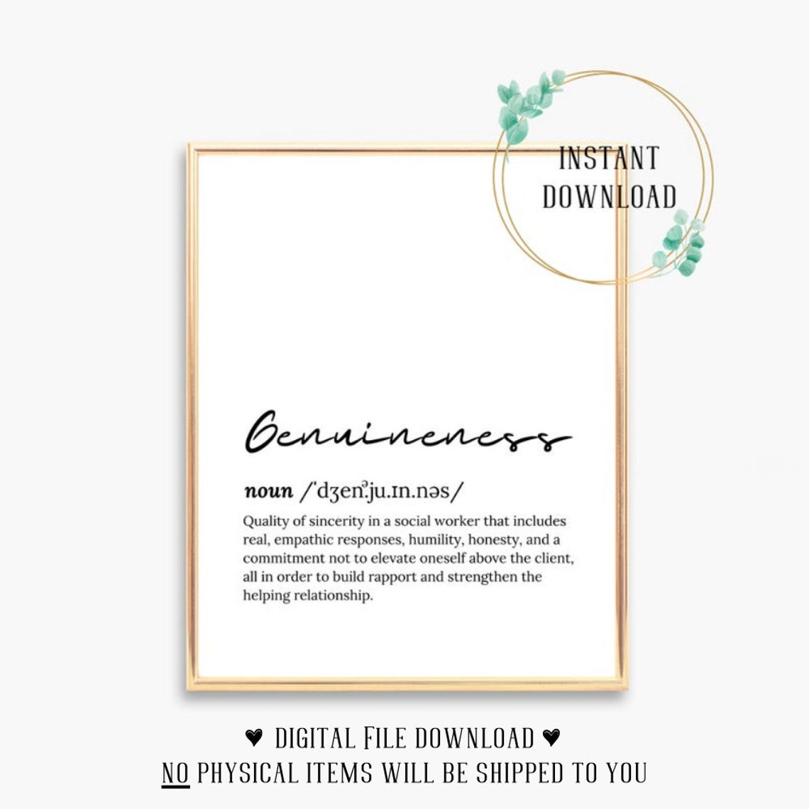 Genuineness Definition Social Worker Value Dictionary Script Poster