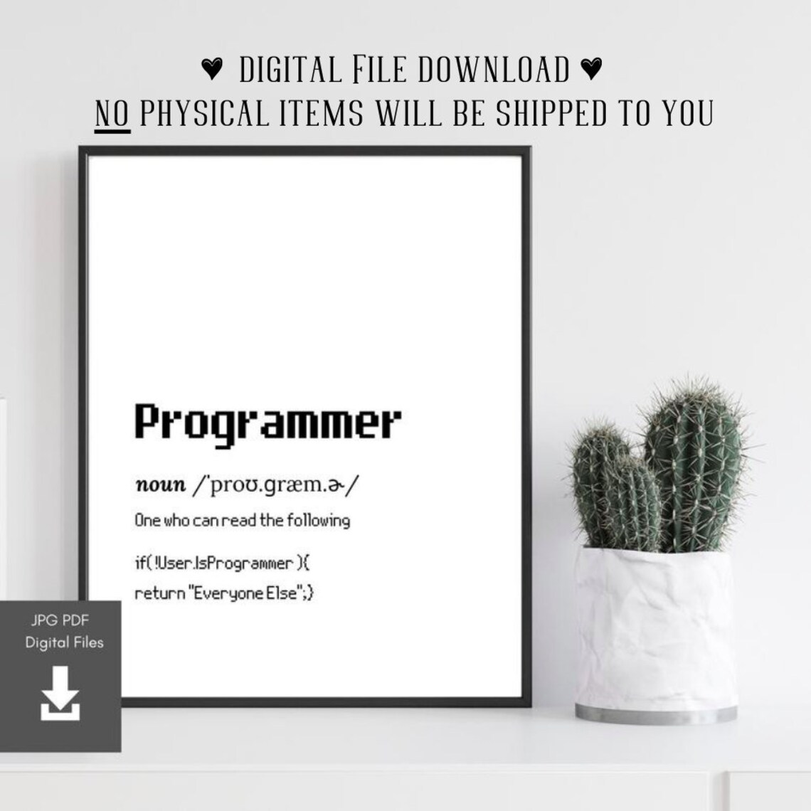 Funny Programmer Birthday Card Computer Programmer Art Gift Wall Decor Coder Coding Birthday Gifts Programming Poster Programming Boyfriend
