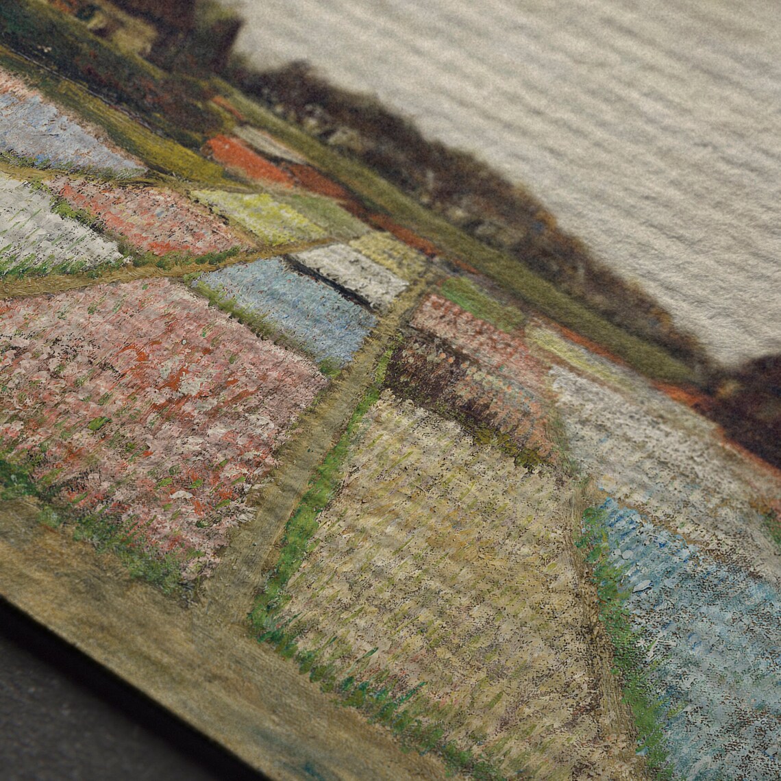 Spring Flower Fields Farmhouse Vintage Tulip Farm Landscape Poster - Image 5