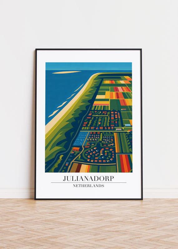 Julianadorp Netherlands Poster Modern City Art Print