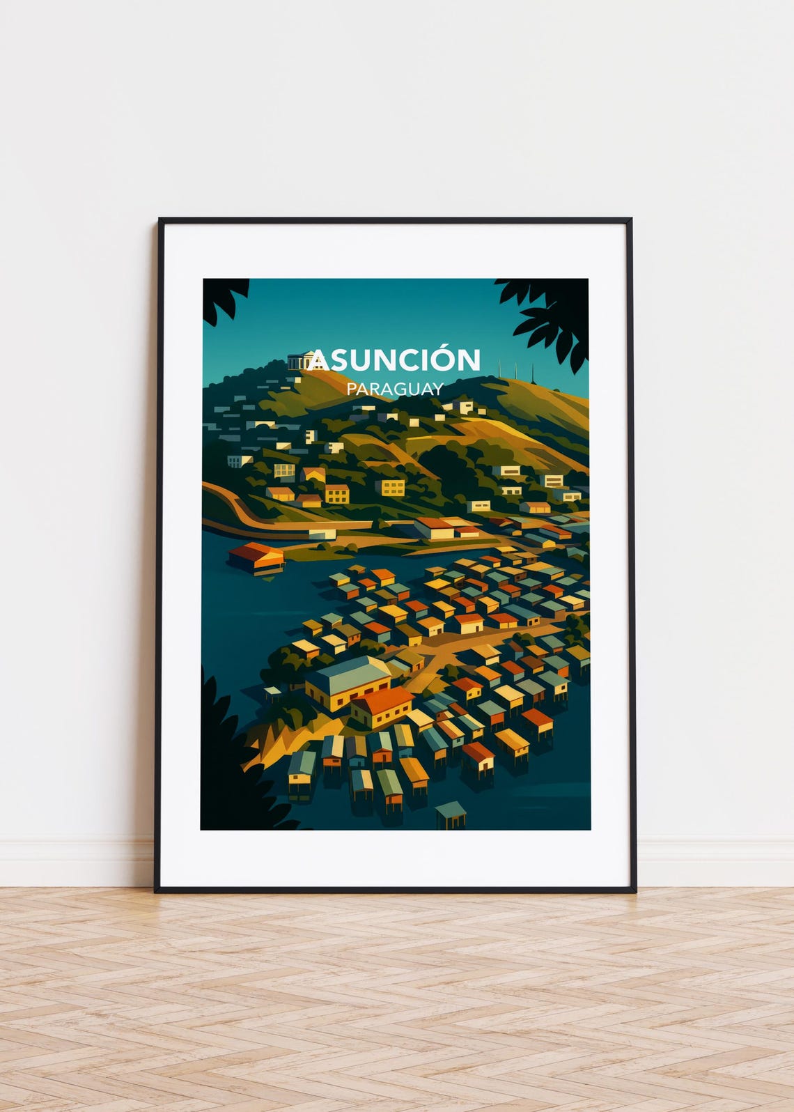 Asuncin Paraguay Poster City Skyline Art Print