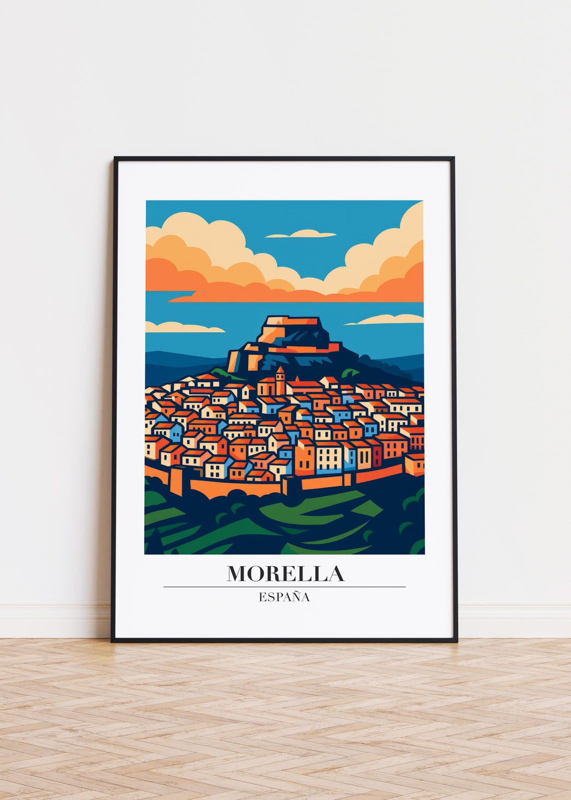 Morella Spain Travel Poster