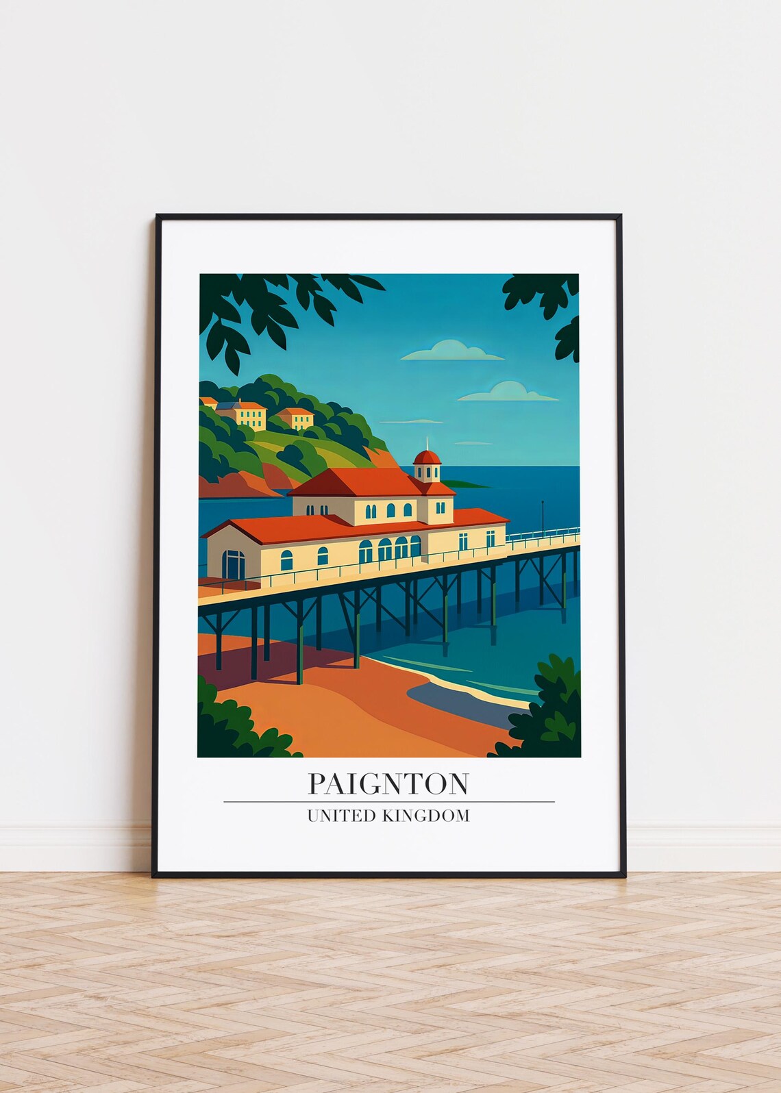 Paignton Illustration Travel Poster