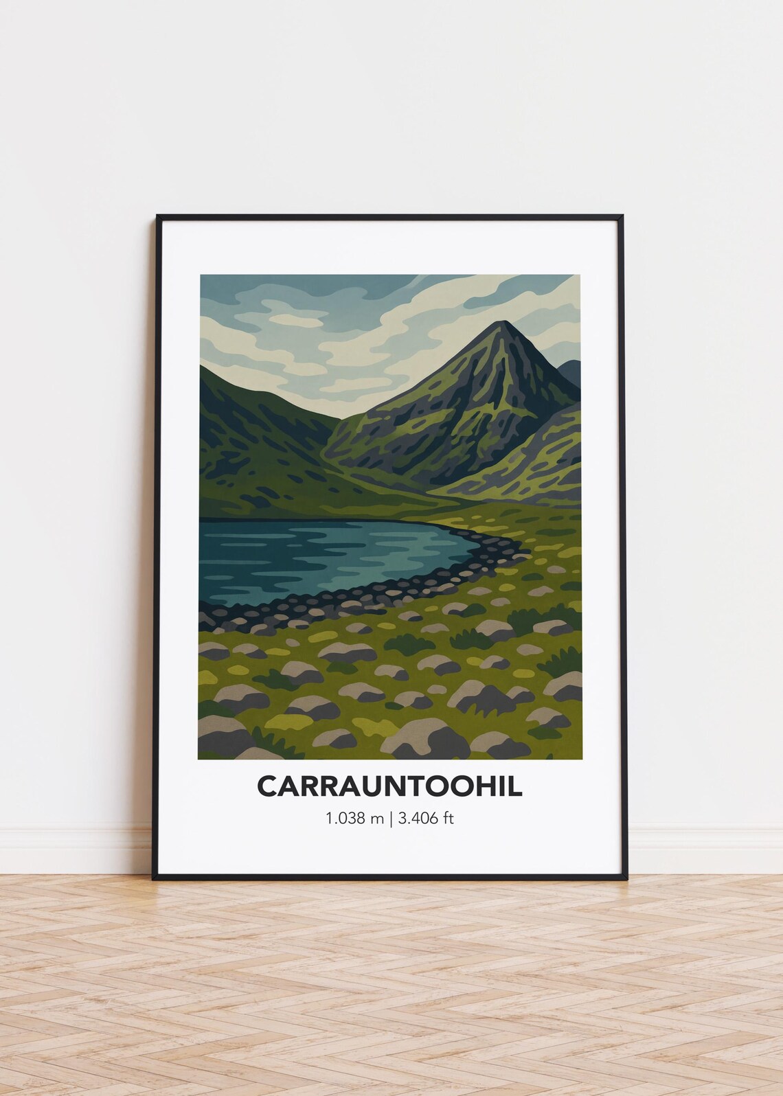 Carrauntoohil Mountain Ireland Landscape Art Print