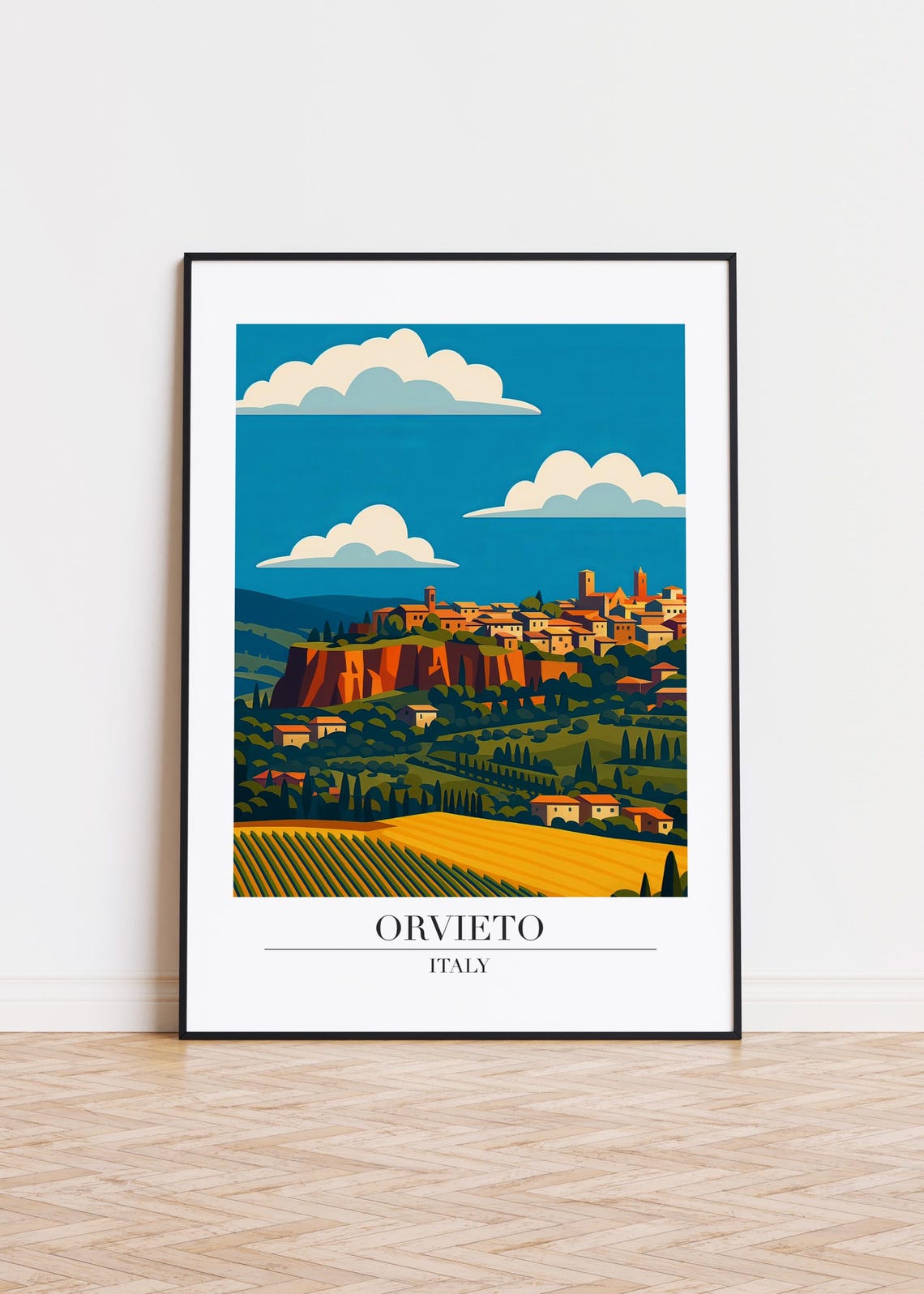 Orvieto Italy Travel Poster
