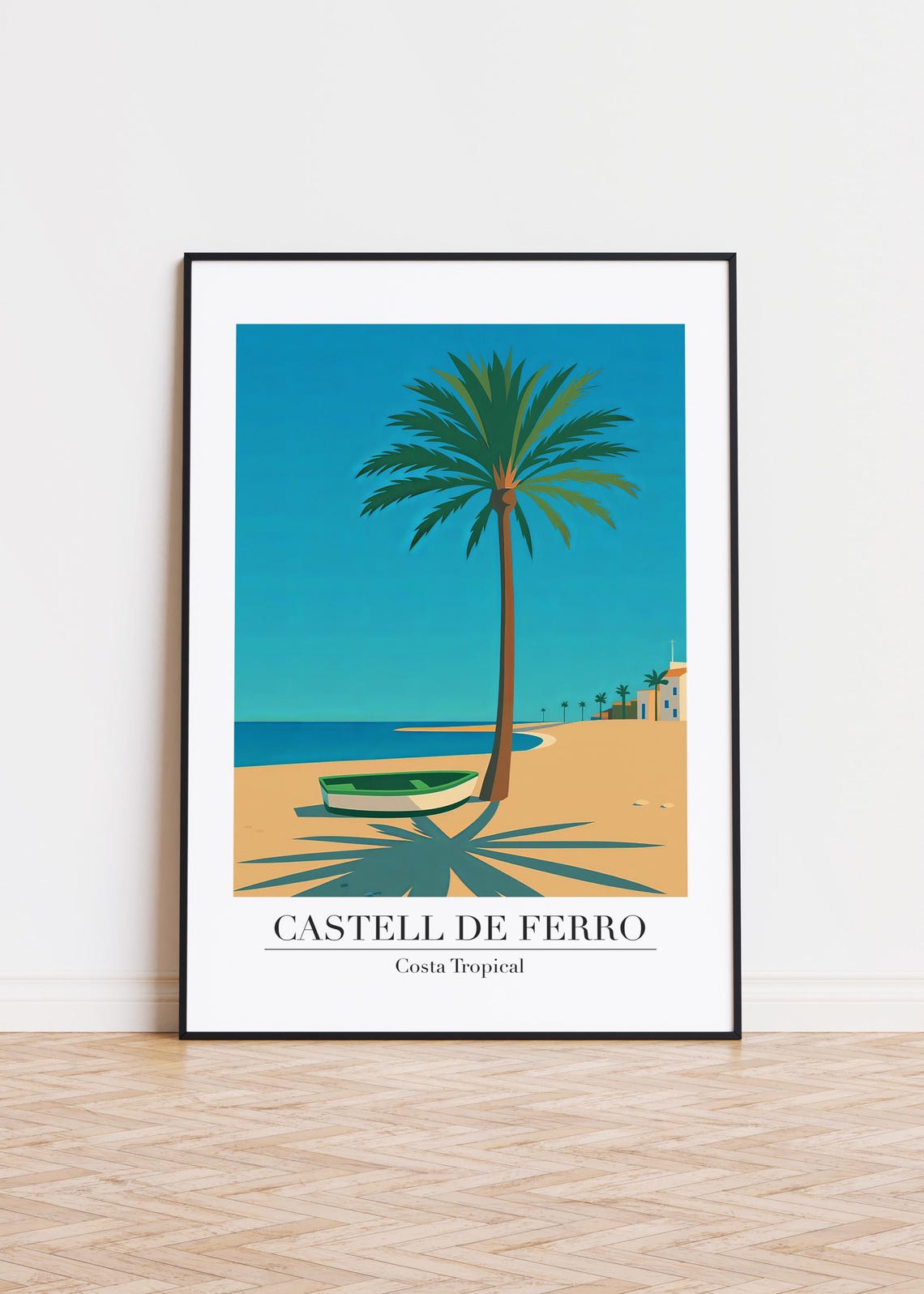 Castell De Ferro Poster Costa Tropical Illustration Art