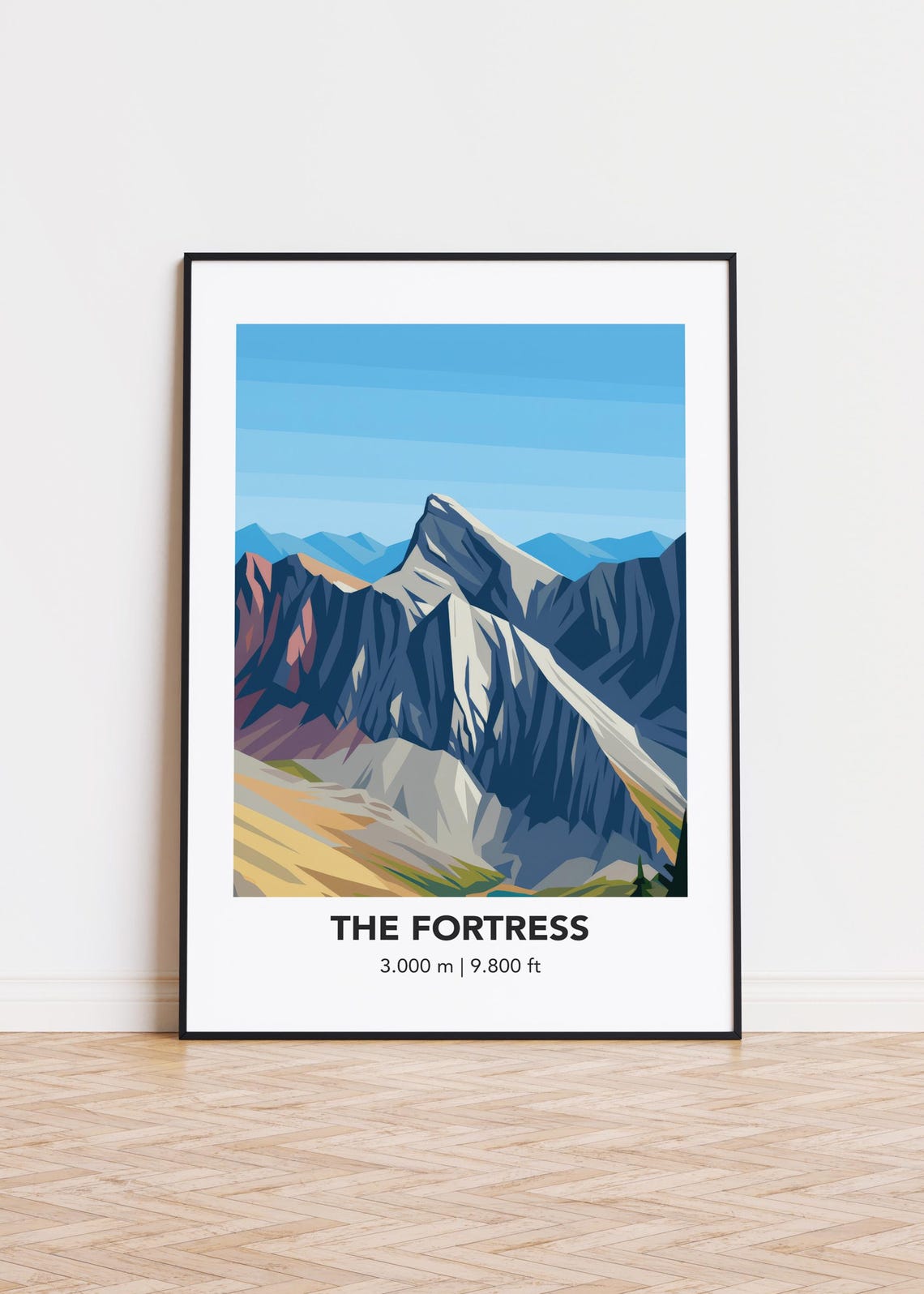 The Fortress Mountain Poster Print