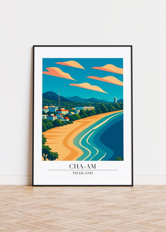 Chaam Cityscape Poster Modern Travel Art Print