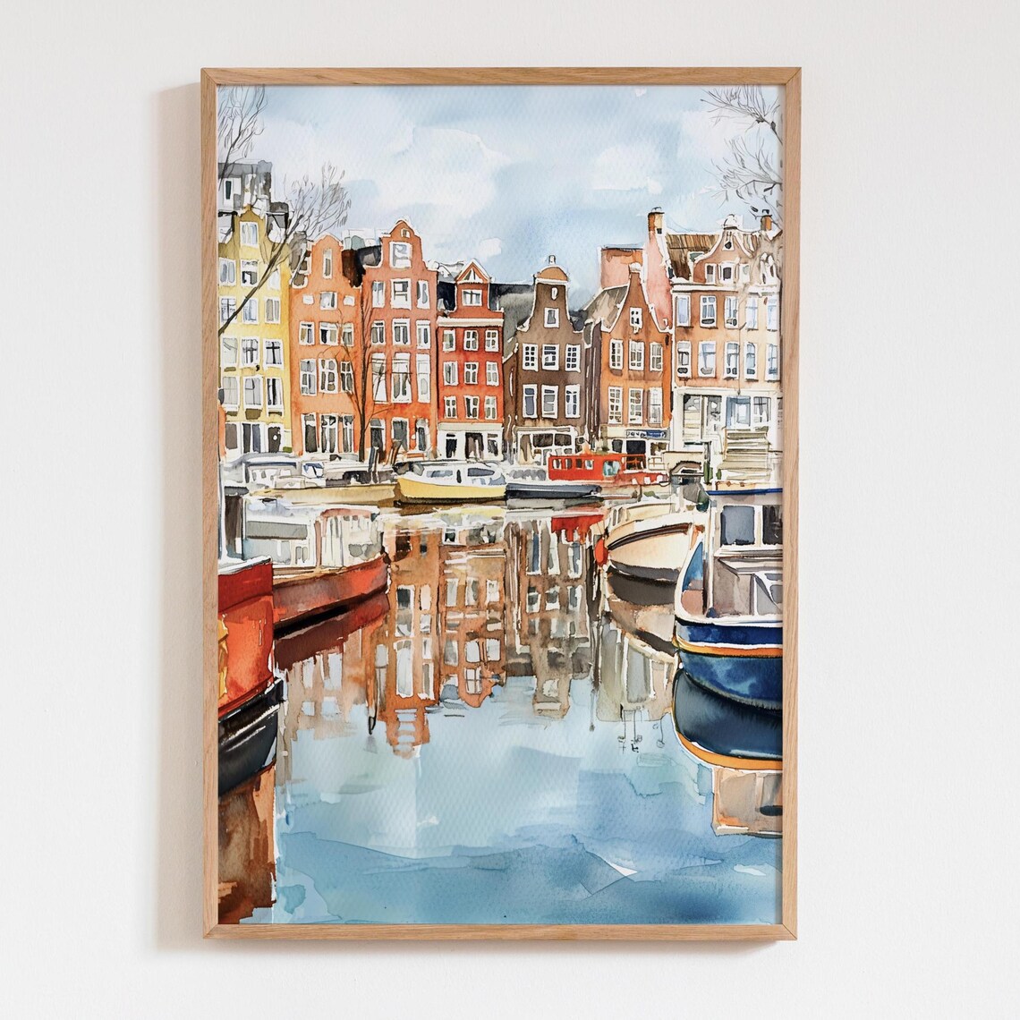 Amsterdam Travel Print Europe Poster