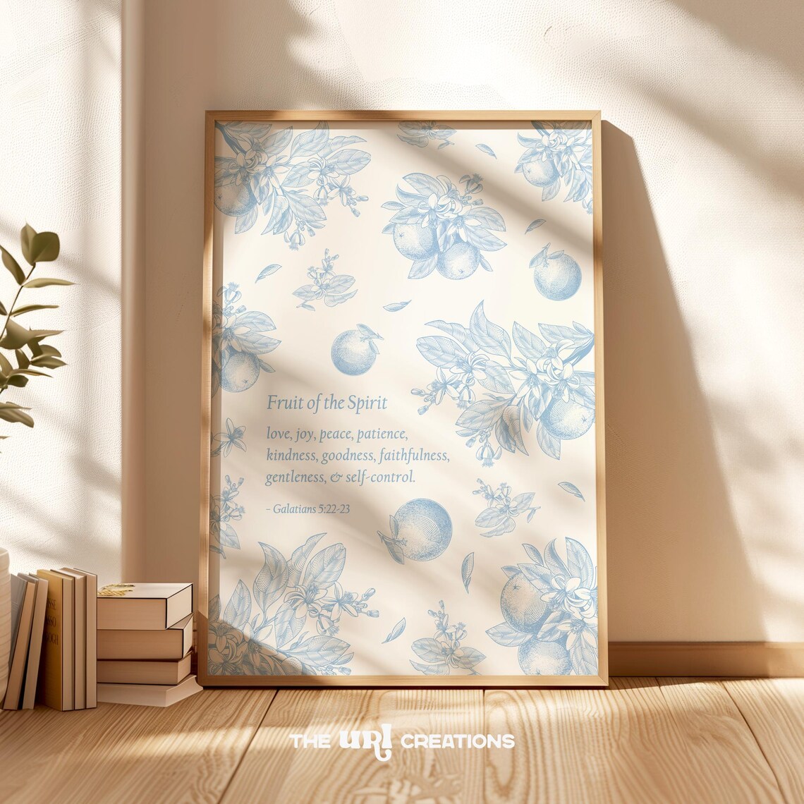 Fruit of the Spirit Christian Verse Art Print - Image 4
