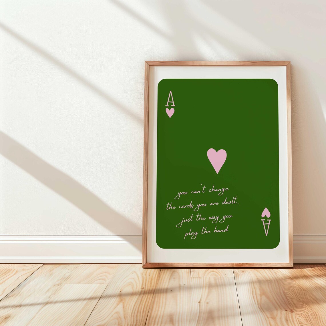 The Cards That Are Dealt Motivational Poster