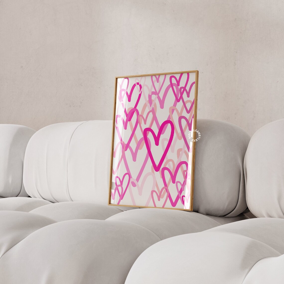 Pink Aesthetic Wall Art Print, Preppy Dorm Decor