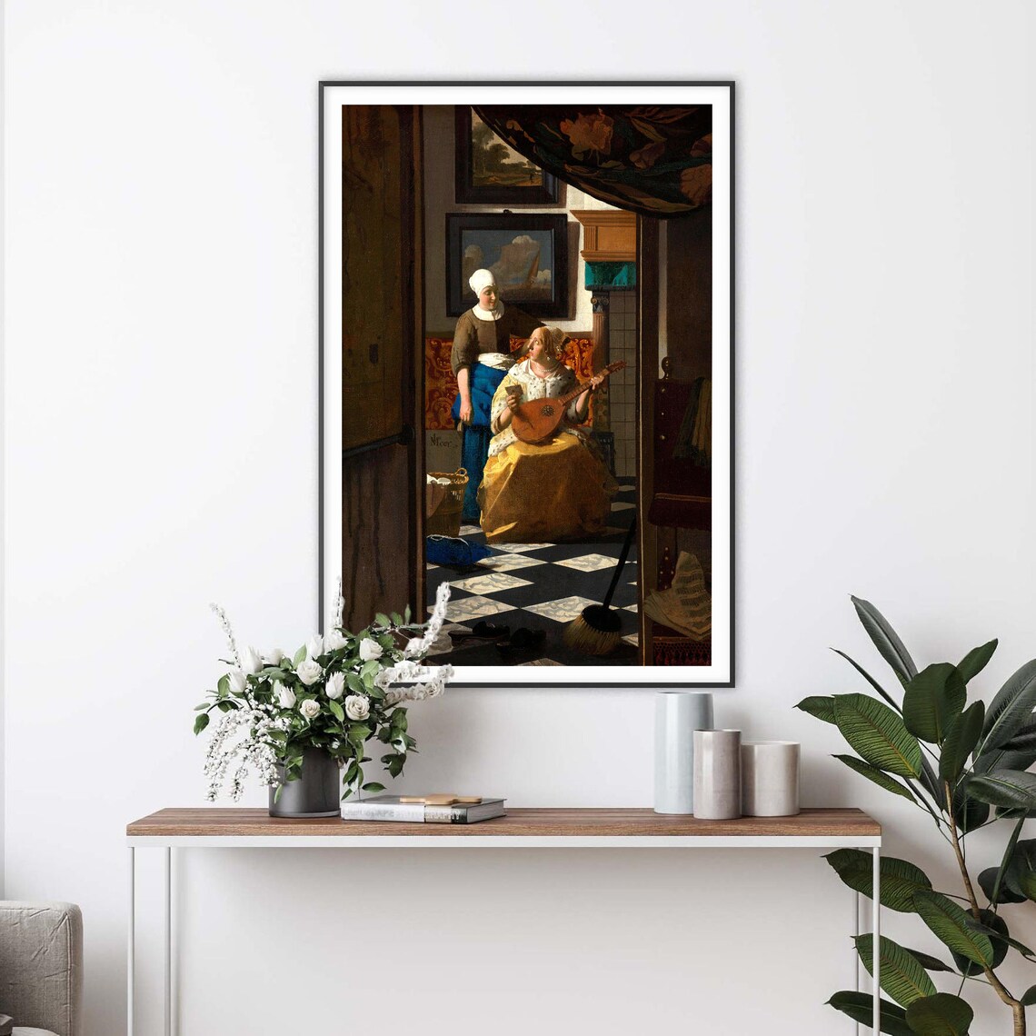 The Love Letter by Vermeer, Vintage Art Print - Image 2