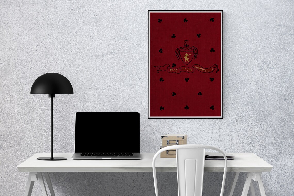 Tess Of The Durbervilles Classic Red Book Cover Literary Art Print - Image 2