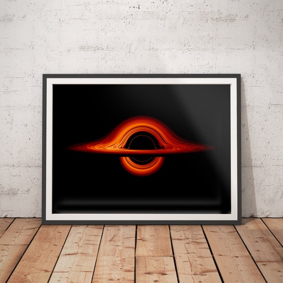 Black Hole Astronomy Poster, Space Art Print