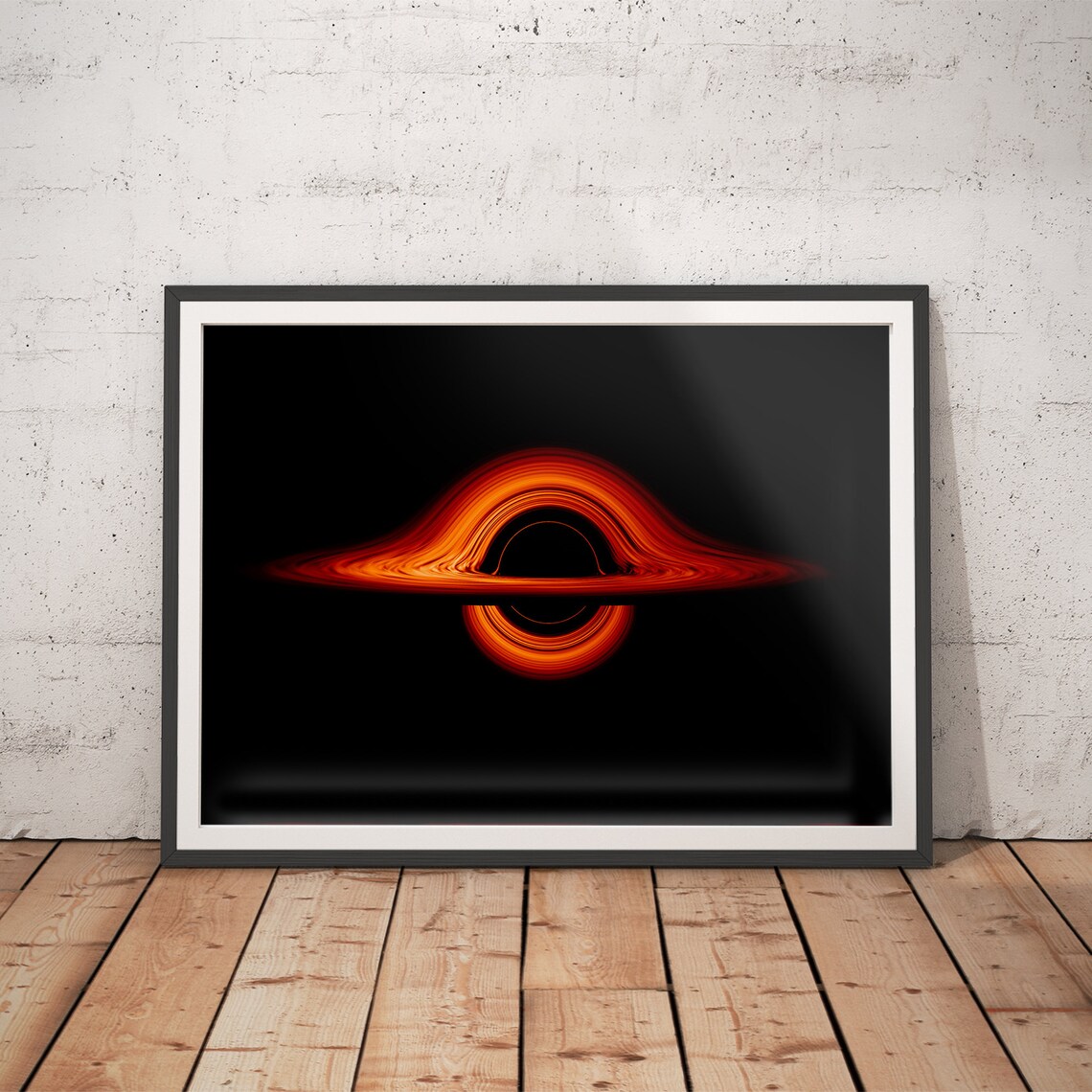 Black Hole Astronomy Poster, Space Art Print