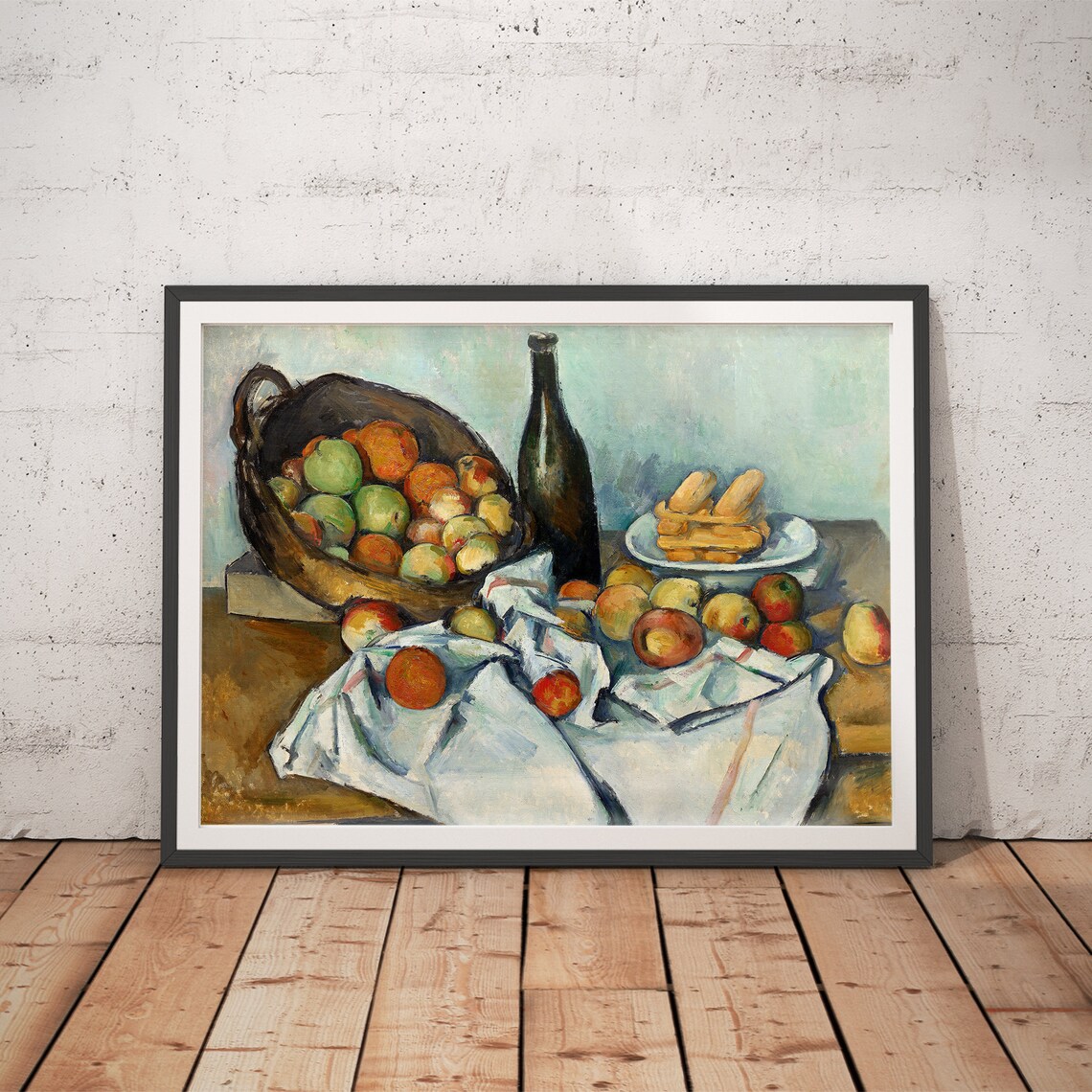 Paul Cézanne The Basket of Apples Still Life Post-Impressionist Poster