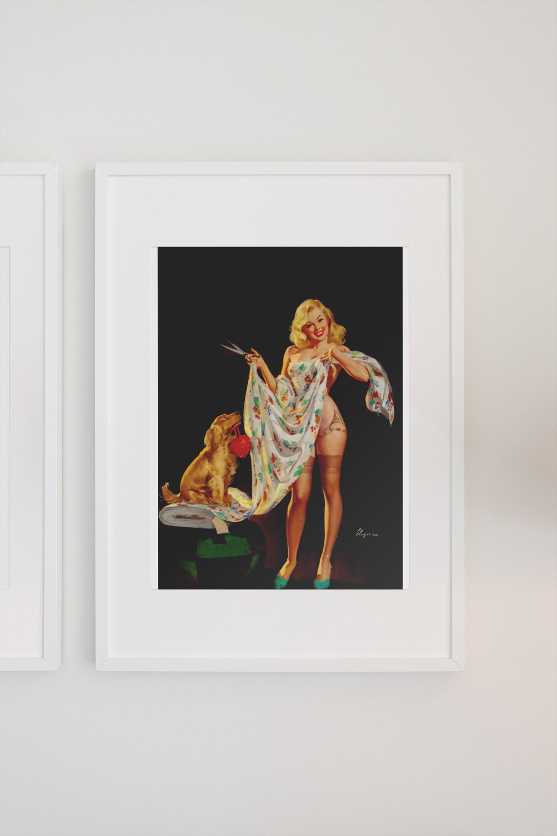 Gil Elvgren 1948 Pinup Girl, Vintage Poster - Image 3